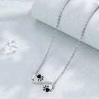 Infinite Love Paw Chain with Zirconia