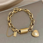 Heartened Chunky Bracelet | Gold