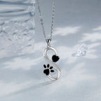 Infinite Love Heart & Paw Necklace