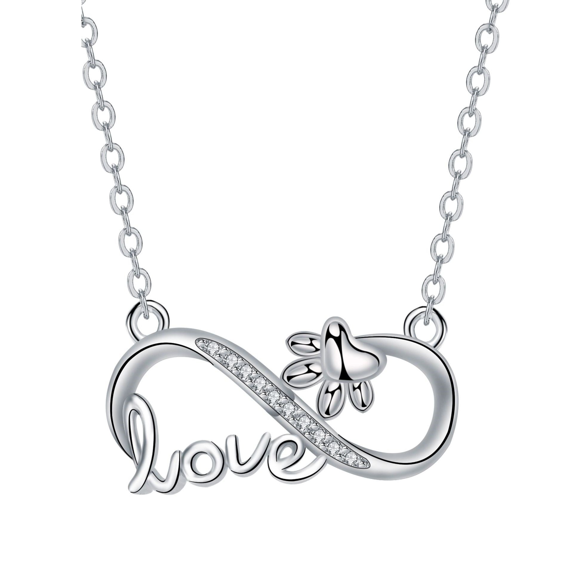 Forever Connected - Paw Infinity Necklace Silver