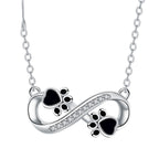 Infinite Love Paw Chain with Zirconia