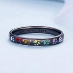 Paw Print Ring made of Sterling Silver