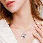 Infinity Necklace with Heart & Paw in Silver – Symbolic Pet Jewelry