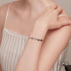 Sterling Silver Dog Paw Print Bracelet – Adjustable Bracelet