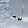 Infinite Love Paw Chain with Zirconia