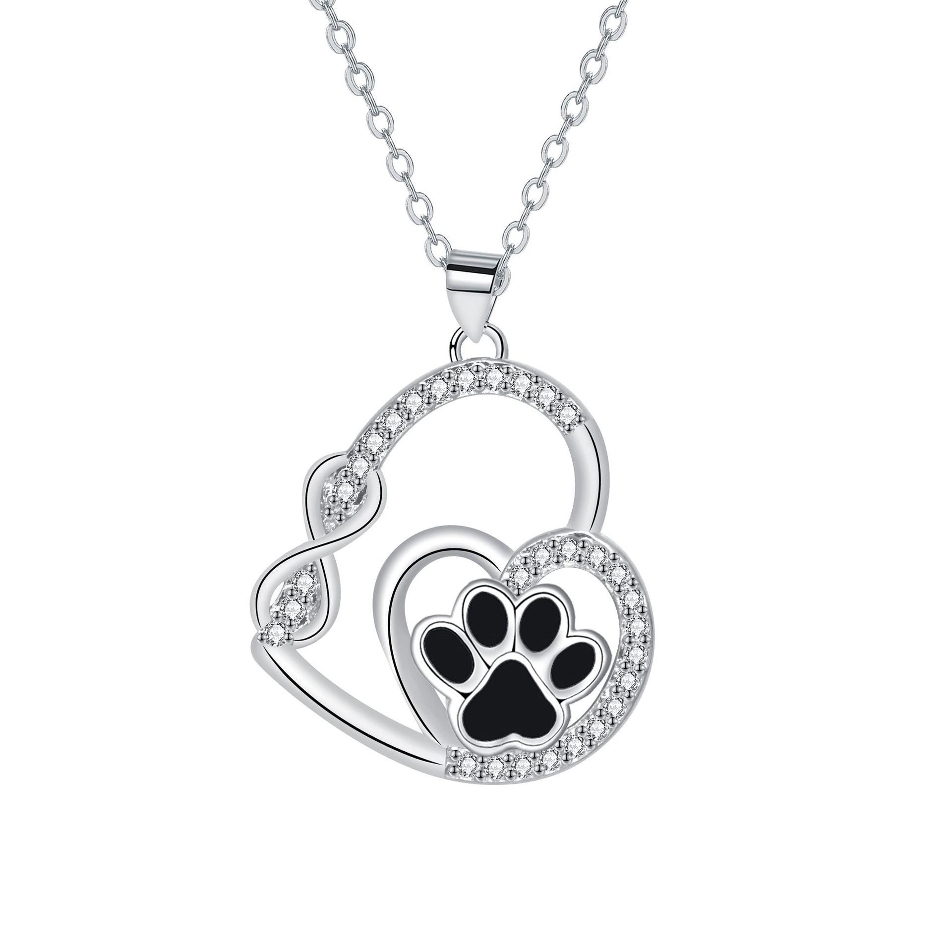 Infinite Love Paw Necklace - Forever Connected