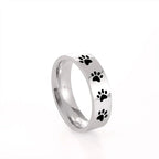 Paw Ring in Stainless Steel – Symbolic Jewelry for Animal Lovers
