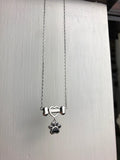 Delicate Dog Paw Necklace Made of Stainless Steel