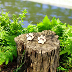 Stainless Steel Paw Earrings Hypoallergenic