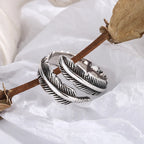 Feather of an Angel – Adjustable Memory Ring