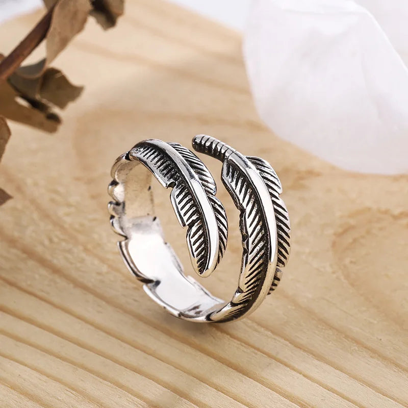 Feather of an Angel – Adjustable Memory Ring