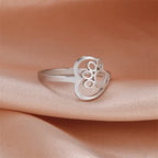 Heart Paw Ring Made of Stainless Steel for Animal Lovers