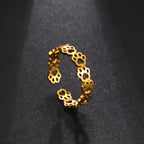 Paw Ring Made of Stainless Steel – Adjustable Finger Ring with Animal Motif for Women