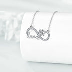 Forever Connected - Paw Infinity Necklace Silver