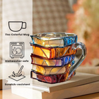 Handmade 3D Reading Happiness Mug - Original